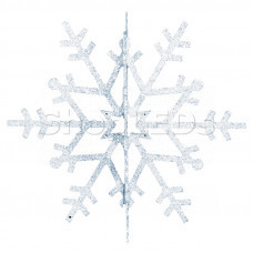 Елочная фигура Снежинка резная 3D, 31 см, цвет белый