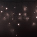Гирлянда Айсикл (бахрома) светодиодный, 2,4 х 0,6 м, прозрачный провод, 230 В, диоды ТЕПЛЫЙ БЕЛЫЙ,  88 LED NEON-NIGHT